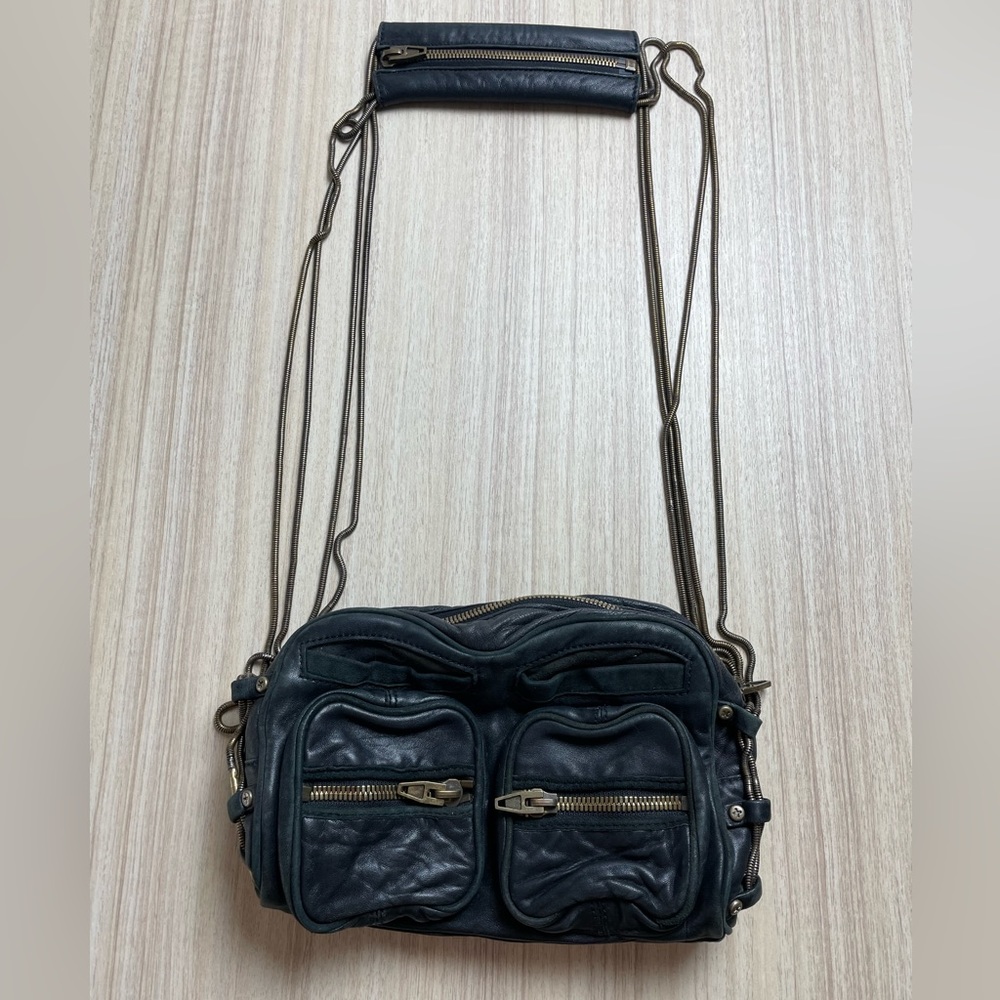 Alexander Wang - Brenda Bag - Soft Leather Chain-Link Crossbody - Black